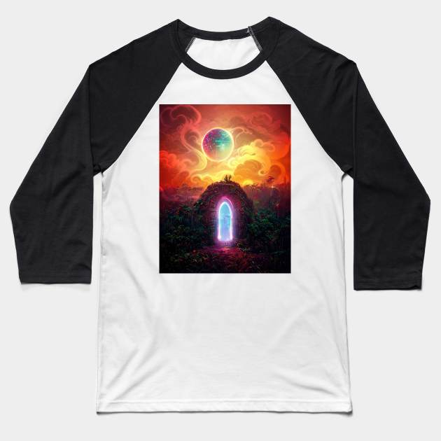 Portal to Paradise Baseball T-Shirt by wumples